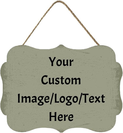 Personalized Custom Wooden Signs with Any Text Name for Home Door Man Cave Bar Family Farmhouse Decorative Home Kitchen Rustic Wall Decor