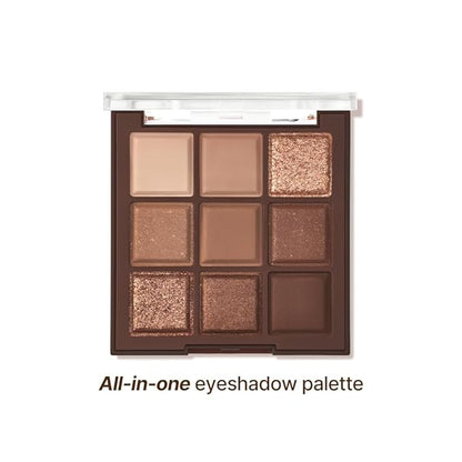 dasique Shadow Palette #11 Chocolate Fudge l Cruelty-Free l 9 Blendable Shades in Smooth Matte and Shimmer Finishes with Gorgeous Pearls