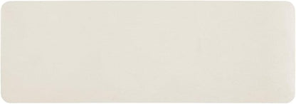 White Bath Mat, Bathroom Rugs Non Slip Washable Thin Absorbent Quick Dry Bath Mat Fits Under Door Bathroom Floor Mat Perfect for Bath, Shower, or Sink 24"x70" White