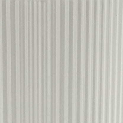 Amazon Basics Fluted Ceramic Round Planter, 10 in, White