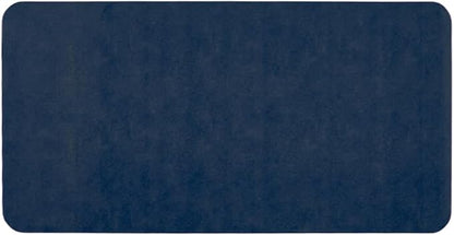 Bathroom Mat Quick Dry, Bathroom Rugs Non Slip Washable Thin Absorbent Bath Mat Fits Under Door Bathroom Floor Mat Perfect for Bath, Shower, or Sink 24"x48" Navy Blue