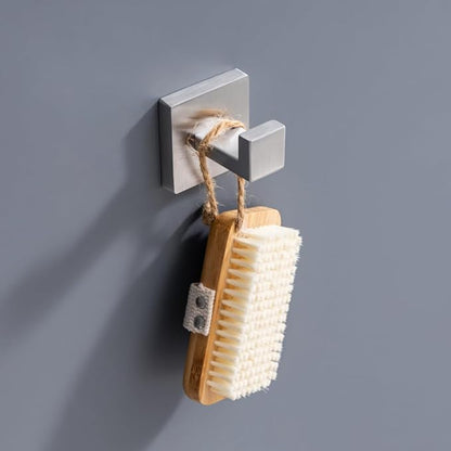 10-Piece Bathroom Hardware Set - Brushed Nickel SUS304 Stainless Steel Wall-Mounted Towel Bar, Holder & Racks, 23.6 Inch