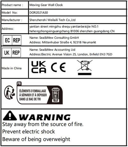 DORBOKER 30" Original Moving Gears Wall Clock, Large Industrial Wall Clock for Living Room Decor, Retro Wood Vintage Farmhouse Steampunk Rustic Clocks for Wall Decor,Cherry Red