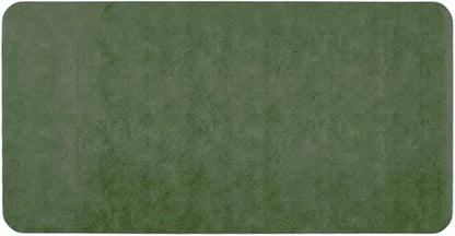 Bathroom Mat Quick Dry, Bathroom Rugs Non Slip Washable Thin Absorbent Bath Mat Fits Under Door Bathroom Floor Mat Perfect for Bath, Shower, or Sink 24"x48" Sage Green