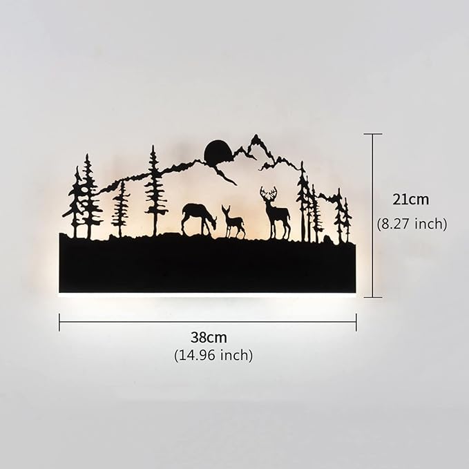 Wall Sconce LED Wall lamp (Sunset Deer)