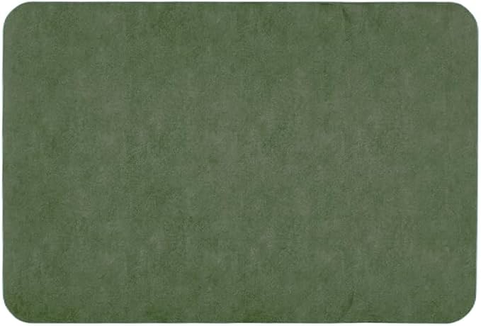 Bathroom Mat Quick Dry, Bathroom Rugs Non Slip Washable Thin Absorbent Bath Mat Fits Under Door Bathroom Floor Mat Perfect for Bath, Shower, or Sink 24"x36" Sage Green