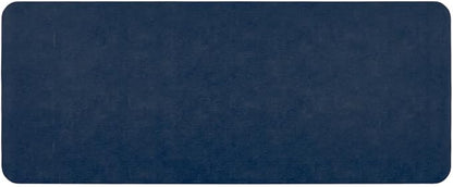 Bathroom Mat Quick Dry, Bathroom Rugs Non Slip Washable Thin Absorbent Bath Mat Fits Under Door Bathroom Floor Mat Perfect for Bath, Shower, or Sink 24"x60" Navy Blue