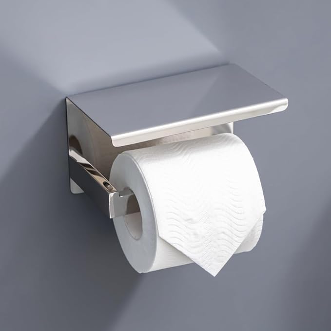 10-Piece Bathroom Hardware Set - Chrome Finish SUS304 Stainless Steel Wall-Mounted Towel Bar, Holder & Racks, 23.6 Inch