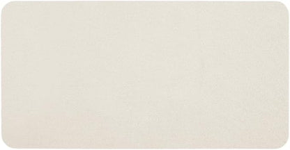 White Bath Mat, Bathroom Rugs Non Slip Washable Thin Absorbent Quick Dry Bath Mat Fits Under Door Bathroom Floor Mat Perfect for Bath, Shower, or Sink 24"x48" White