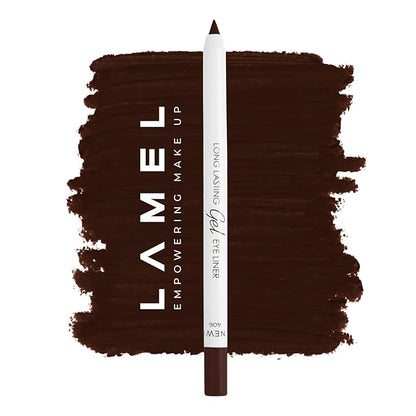 Burgudy Eyeliner, Ultra Long Lasting Gel Eyeliner Pencil, Waterproof Eye Liner, Smudge Proof, Creamy Eye Pencil, Waterline, Sweat Proof Makeup, Highly-Pigmented (406 Shade)