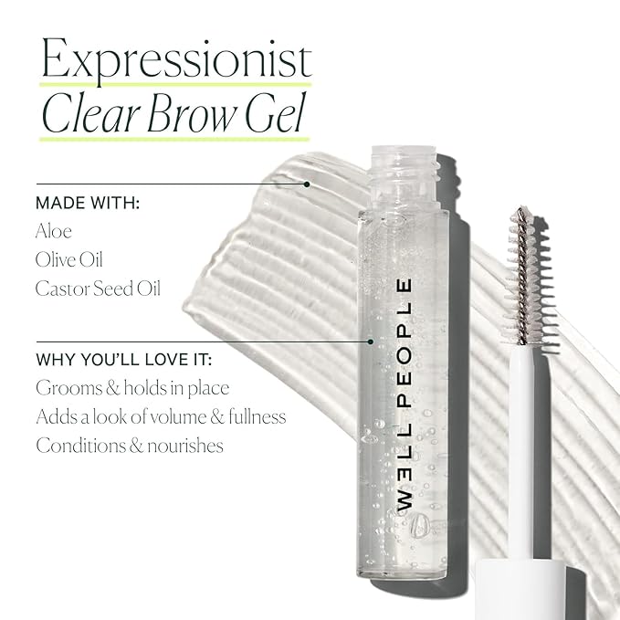 Well People Expressionist Clear Brow Gel, Lightweight Gel For Taming & Nourishing Your Brows, Creates A Natural-Looking Finish, Vegan & Cruelty-free