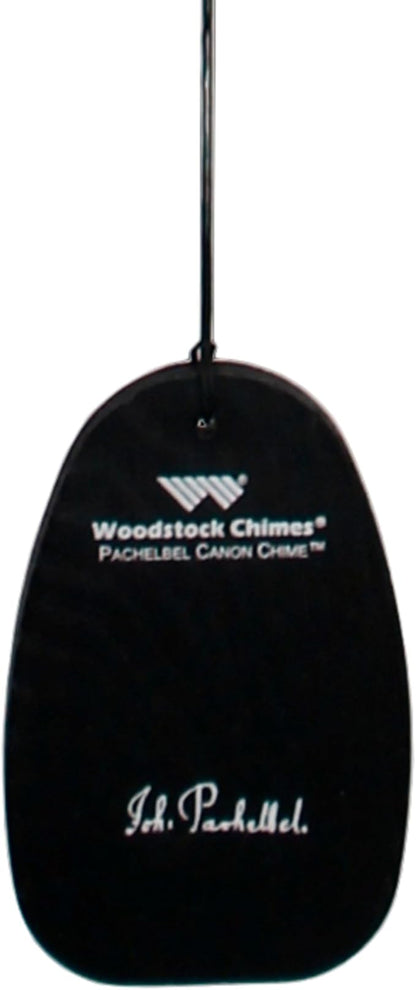 Woodstock Wind Chimes Pachelbel's Canon in D, Silver Aluminum Tubes, Medium 32 - Inch, Deep Toned Windchime for Outdoor Decor for Garden, Patio, Porch