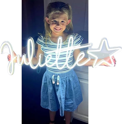 Custom Neon Signs for Wall Decor, CUSTOMNEON Personalized Neon Signs Customizable for Wedding Birthday Prom Party, Custom Neon Lights for Bedroom Bar Studio Beauty Salon Business Shop