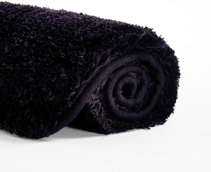 Suchtale Large Extra Soft and Absorbent Shaggy Bath Mat (24 x 40, Dark Purple) Machine Washable Microfiber Non Slip Bath Mat for Bathroom Floor