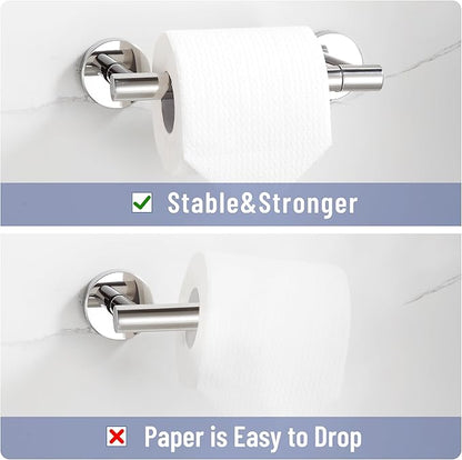 BVL Toilet Paper Holder Polished Chrome Wall Mount Stainless Steel 304 Large Mega Roll