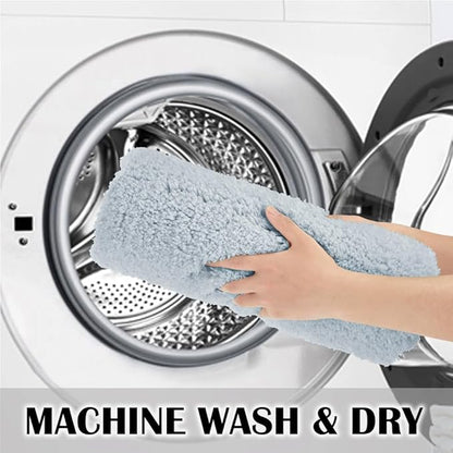Suchtale Large Bathroom Rug Extra Soft and Absorbent Shaggy Mat (24 x 60, Light Blue) Machine Washable Microfiber Bath Mat with Non Slip Rubber Back