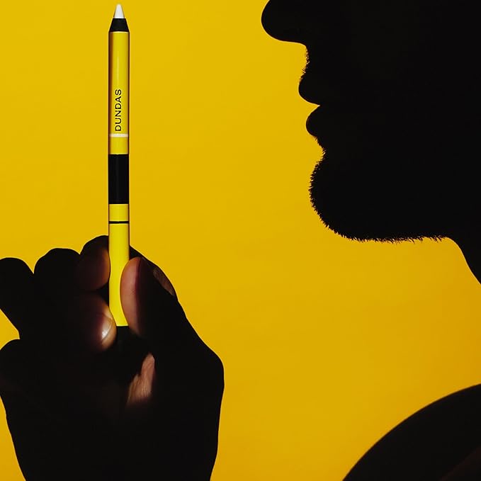 Dundas Eyeliner, Black & White Liner Pencil for Eye Make Up, Waterproof, Long Lasting, Double Ended, Safe for Waterline & Sensitive Eyes, Vegan & Cruelty Free Makeup, All Skin Types