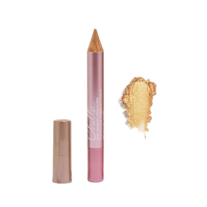 Chella Highlighter Makeup Pencil - Vegan, Cruelty Free, Paraben Free, Gluten Free - Use as a Highlighter, Concealer and Under Eye Liner (Dark Shimmer)