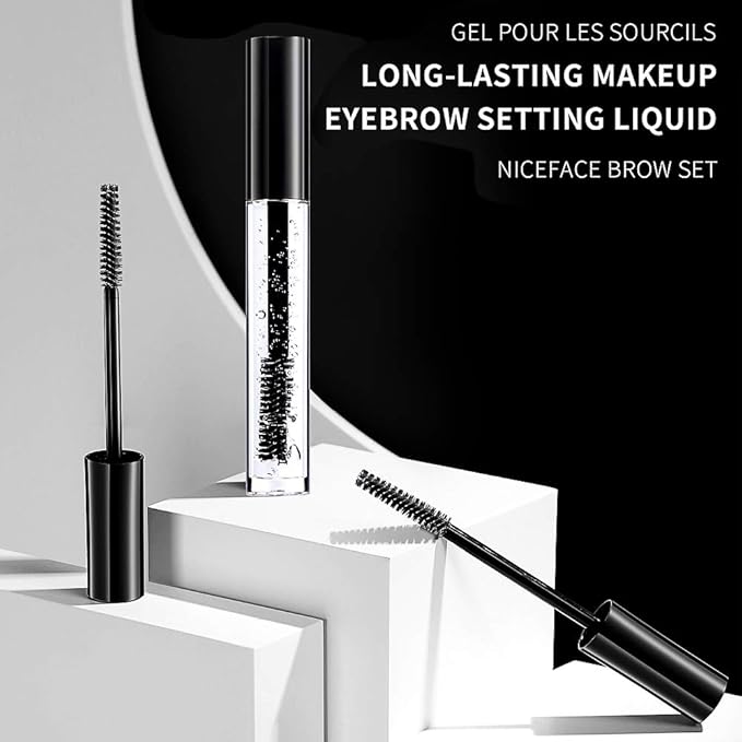DAGEDA Clear Eyebrow Setting Gel, 2 Pack Brow Fix Gel, Waterproof And Sweat-Proof Eyebrow Repair Liquid Brows Styling Beauty Salon Home Use Makeup, 1.81oz