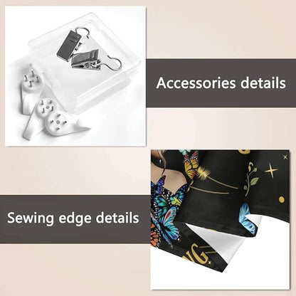 Bapcoku She Remembered Who She Was And The Game Changed Positive Quotes Tapestry Inspirational Gift Wall Decor for Bedroom,Uplifting Encouragement Gifts Butterfly Gifts for Women Teens Girls 60x50in