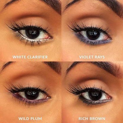 VASANTI Kajal Waterline Eyeliner Pencil (Violet Rays) - Long lasting, Blendable, Safe for Sensitive Eyes, Waterline Eye Liner - Water resisitant & Smudge proof - Opthalmologist Approved and Tested