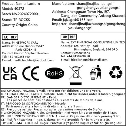 TRIROCKS Set of 2 Decorative Vintage Candle Lanterns 14.5"&20" H Farmhouse Outdoor Hanging Lanterns with Tempered Glass for Porch, Balcony, Patio, Home, Centerpieces, Indoor, Outdoor(White)