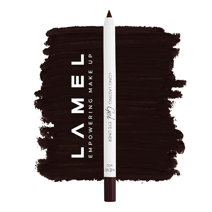 Brown Eyeliner, Ultra Long Lasting Gel Eyeliner Pencil, Waterproof Eye Liner, Smudge Proof, Creamy Eye Pencil, Sweat Proof Makeup, Highly-Pigmented (402 Shade)