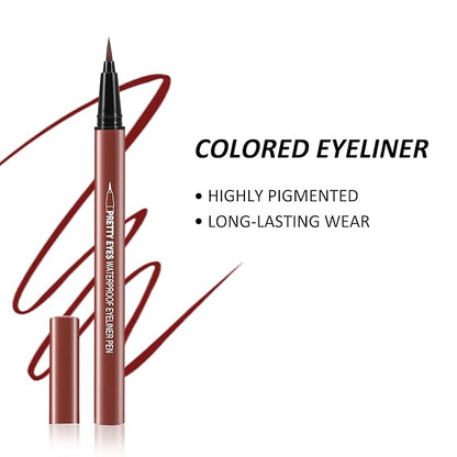 Boobeen Liquid Eyeliner Pen, Matte Eye Liner with Precision Tip, Long Lasting Eyeliner Pencil for Bold Eye Makeup, Glides on Smoothly
