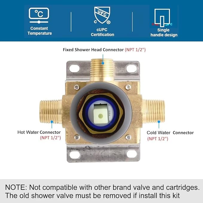 POP SANITARYWARE Ceiling Mount Shower Faucet Set Matte Black Bathroom 10 Inch Rainfall Mixer Shower Head System Single Handle Shower Trim Kit with Rough-in Valve
