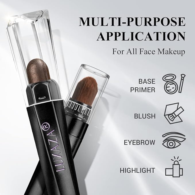 6PCS Cream Eyeshadow Stick Makeup Sets, Metallic And Matte Shimmer Eye Shadow Eye Brightener Stick Pencil Crayon, B08-Brown Sugar