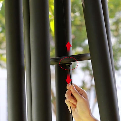 ASTARIN 65 in Wind Chimes for outisde - Extra Large Outdoor Handcrafted WindChimes,Deep Tone Metal Chimes for Garden Decor, Large Windchimes Deep Resonance, 2.27in Tubes Weather-Resistant, Black