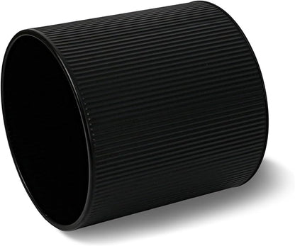 ARNIS Modern Plant Pots, Set of 2 Round Large Planters with Stand, Large Size Metal Pots with Drainage Holes for Living Room, Office, Garden or Balcony, 10.5 &12.25 Inch, Black & Gold