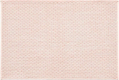 Pink Bathroom Rugs Non Slip Washable, Super Absorbent Thin Bath Mat Small Quick Dry Low Pile Bathroom Rug, Pink 16"x24"