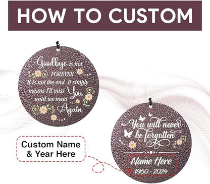 Personalized Sympathy Wind Chimes Gift, Memorial Wind Chimes, for Loss of Loved One Prime, Bereavement/Sympathy/Memorial Gift for Loss of Mother Father Husband Condolence Remembrance