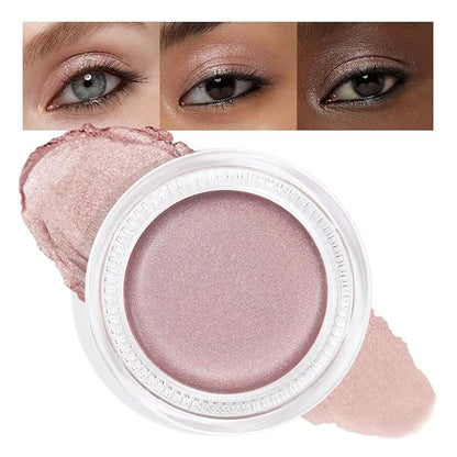 Cream Glitter Champagne Shimmer Metallic Eyeshadow Palette Makeup, Natural Single Mini Instant Holographic Eyeshadow For Older Women, Sombras Crema Para Ojos, Talc, Paraben&Cruelty Free, 17