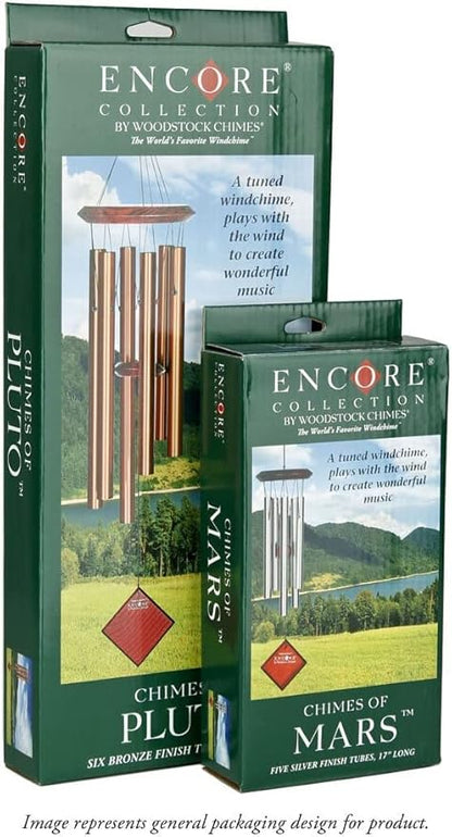 Woodstock Chimes Neptune Wind Chime for Outside 54" Large Evergreen, Deep Tone Sound for Outdoor Garden, Patio, Porch Decor, Encore Collection DCE54