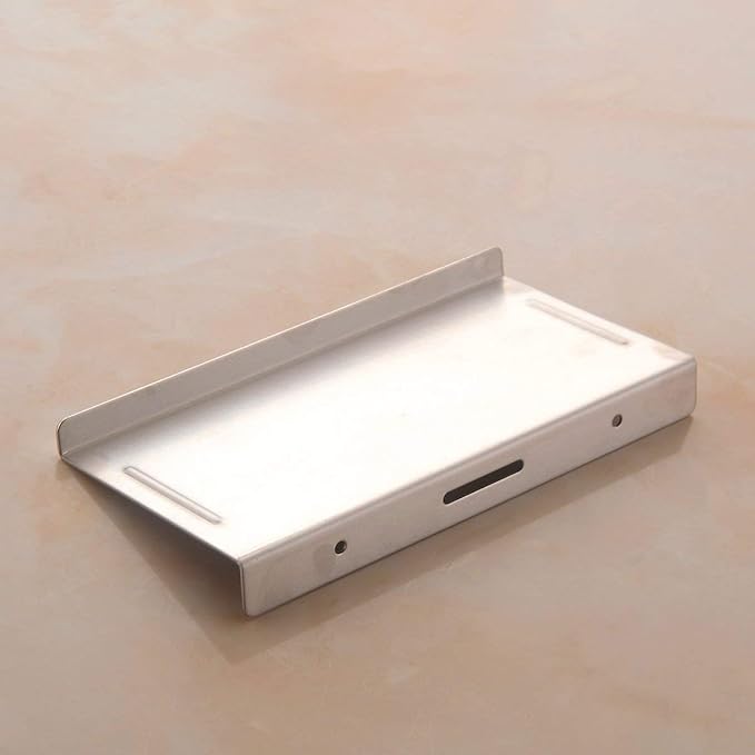 Wall Mount Stainless Steel Bathroom Toilet Small Phone Holder Phone Shelf, Anti-Slip Style and Chrome Mirror Polished