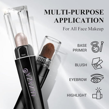 6PCS Cream Eyeshadow Stick Makeup Sets, Metallic And Matte Shimmer Eye Shadow Eye Brightener Stick Pencil Crayon, B04-Champagne Pink