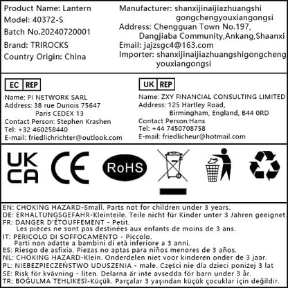 TRIROCKS Decorative Vintage Candle Lanterns 14.5" H Farmhouse Outdoor Hanging Lanterns with Tempered Glass for Porch, Balcony, Patio, Home, Centerpieces, Indoor, Outdoor(White)