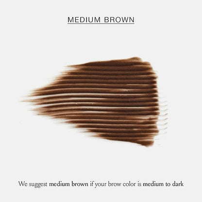 BOOM! by Cindy Joseph Cosmetics Boom Brow - Easy-to-Apply Lightweight Brow Mousse - Moisturizing, Subtle Definition, Volume, Shape & Color Enhancement (Medium Brown)