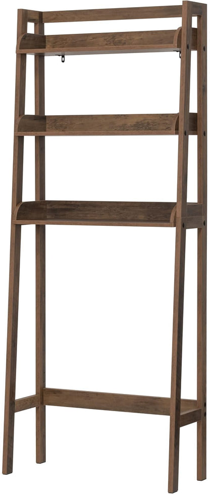 UTEX Over The Toilet Storage Shelf, 3-Tier Over Toilet Bathroom Organizer, Above Toilet Storage Rack (Wood Grain)