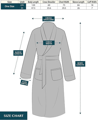 PAVILIA Mens Soft Robe, Plush Fluffy Fleece Bathrobe Men, Long Sherpa Shaggy Spa Robe