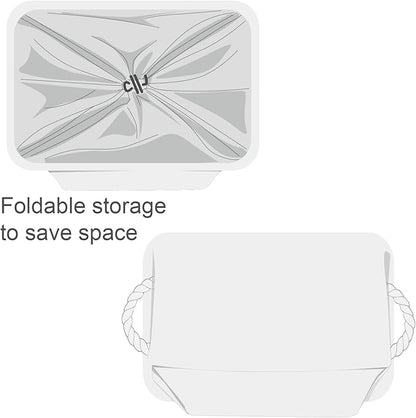 TheWarmHome Organization and Storage Basket for Shelves - Extra Jumbo 3 Pack 20.5x15.8x13.8 inch Cube Storage Bins for Toy Closet Box Home Organizer Gift (White)