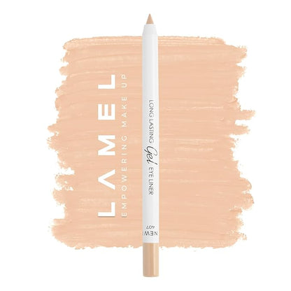 Nude Waterline Eyeliner, Ultra Long Lasting Gel Eyeliner Pencil, Waterproof Eye Liner, Smudge Proof, Creamy Eye Pencil, Sweat Proof Makeup, Highly-Pigmented White (407 Shade)
