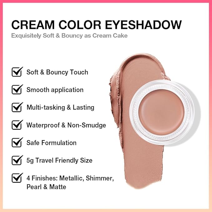 Single Cream Nude Brown Matte Eyeshadow Palette Makeup, Natural Single Mini Instant Holographic Eyeshadow For Older Women, Sombras Crema Para Ojos, Talc, Paraben & Cruelty Free, R03