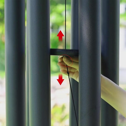 ASTARIN 78 Inch Wind Chimes for Outside with 6 Tubes Tuned Relaxing Melody, Extra Large Wind Chimes Outdoor Deep Tone for Patio, Backyard, Garden, and Outdoor Decor,Black