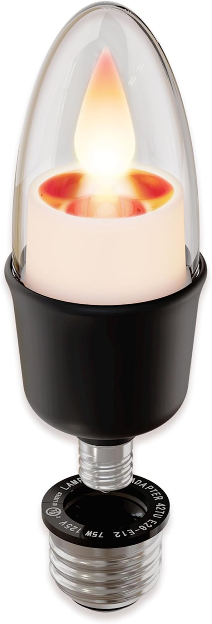 Smart Flameless Candle Light Bulb, Decorative Candle Flame Lights & Vintage Lighting for Chandelier Candelabra, Pendant, Wall Sconces and Lighting Fixtures