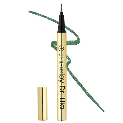 Waterproof Liquid Eyeliner - Smudge-Proof, Long-Lasting Vegan Liquid Eyeliner Pen with Precision Tip for Smooth Application, Gluten-Free, Hypoallergenic Eye Liner - 2mL Shimmer Spring Green