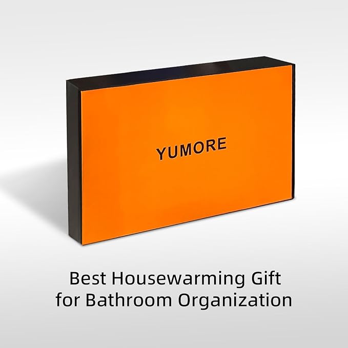 YUMORE Toilet Paper Holder Free Standing, Stainless Steel Toilet Paper Stand, Weighted Base Floor Tissue Roll Holder for Bathroom, Matte Black 200UP