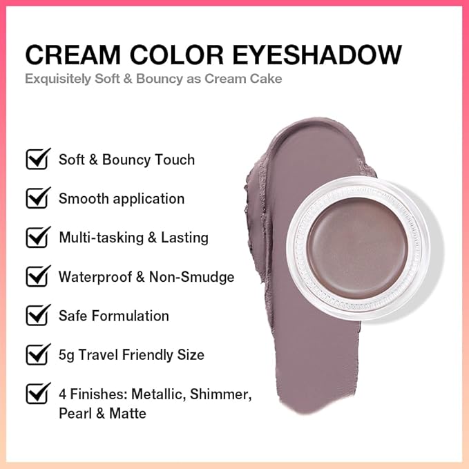 Single Cream Espresso Coffee Brown Matte Eyeshadow Palette Makeup, Natural Single Mini Instant Holographic Eyeshadow For Older Women, Sombras Crema Para Ojos, Talc, Paraben&Cruelty Free, 715
